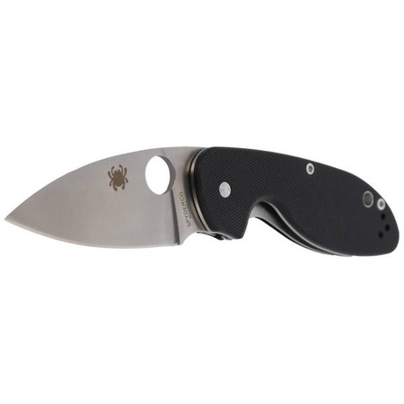 Spyderco Efficient G-10 Black Plain Folding Knife (C216GP)