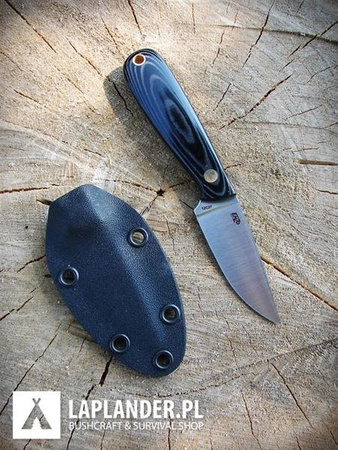 Brisa Necker 70 F knife - Black Micarta - Kydex scabbard