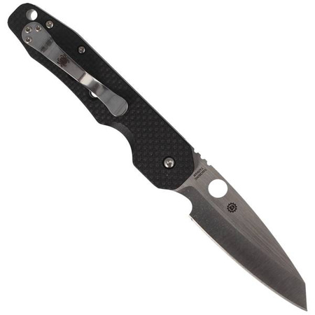 Spyderco Smock Carbon Fiber / G-10 Plain Folding Knife - C240CFP