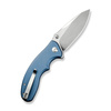 Sencut Cybrix Blue Aluminum, Satin 9Cr18MoV Folding Knife (S23098A-4)