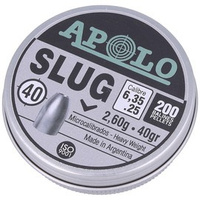 Apolo Slug 40 6.35 mm shotgun shell, 200 rounds. 2.60g/40.0gr (19304)
