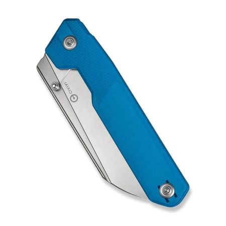 Civivi Hid Blue G10 Folding Knife, Satin 14C28N by Ostap Hel (C23008-5)