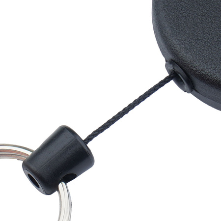 Key-Bak - SecurIt Xtreme Duty Retractor - 28" - Kevlar - Black - 0488-6034