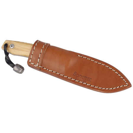 LionSteel Bushcraft Olive Wood knife, Satin Blade (M1 UL)