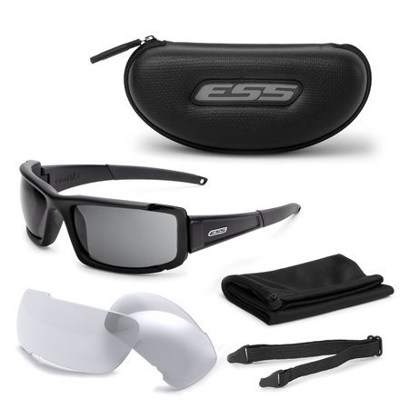 ESS - CDI MAX tactical eyewear - Black - Clear / Smoke Gray - 740-0297