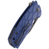 FOX Core Tanto Blue FRN Folding Knife, Black Top Shield N690Co by Jesper Voxnæs (FX-612 BLB)