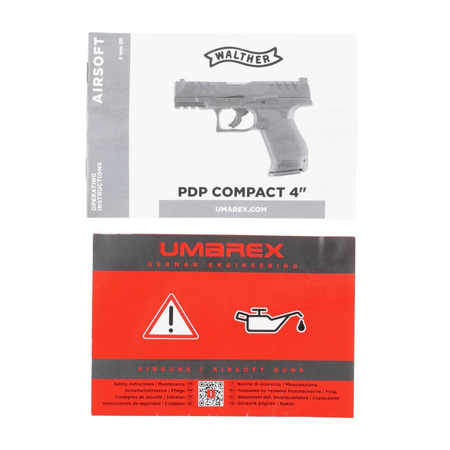Walther - PDP Compact 4" 6 mm BB CO2 replica ASG pistol <2 J