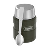 Thermos Style 0.47L lunch thermos with spoon and cup - Army Green