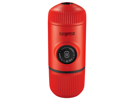 Wacaco Nanopresso - Portable travel coffee maker - Lava Red with case