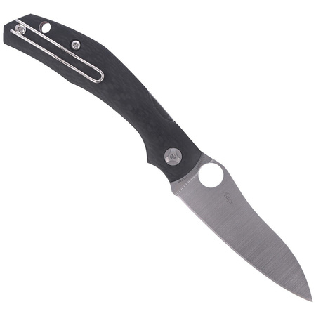Spyderco Carbon Fiber Plain Folding Knife (C241CFP)