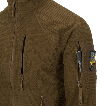 Helikon Alpha Tactical Grid Fleece Sweatshirt - Olive Green