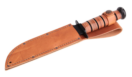 Ka-Bar 1320 Single Mark knife - Leather scabbard