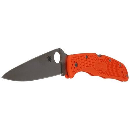 Spyderco Endura 4 FRN Orange Flat Ground Plain Folding Knife (C10FPOR)