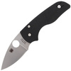 Spyderco Lil' Native G-10 Black Compression Lock Plain Folding Knife (C230GP)