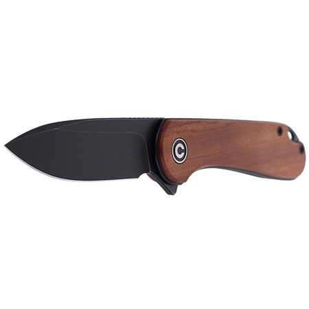 CIVIVI Elementum Flipper Knife Cuibourtia Wood, Black Stonewashed (C907U)