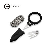 Civivi Quick Snip Black ABS with Rubber Coating, 6Cr13 (C22022A-1) neck knife
