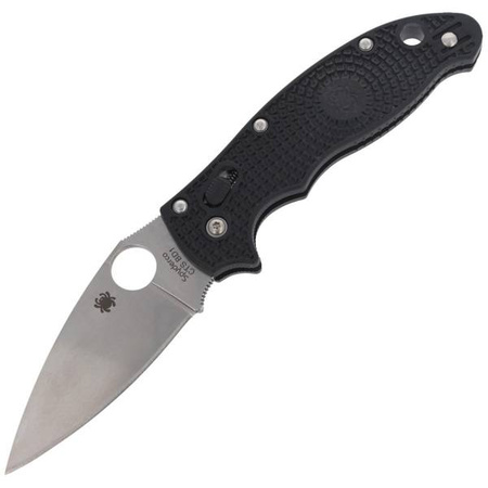 Spyderco Manix 2 Black Lightweight Plain Folding Knife - C101PBK2