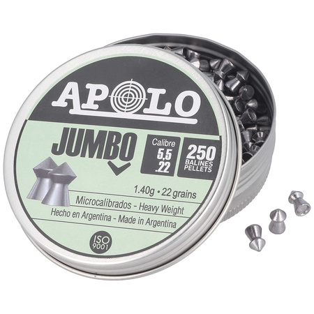 Apolo Jumbo 5.52 mm shotgun shell 250 rounds. 1.40g/22.0gr (19921-2)