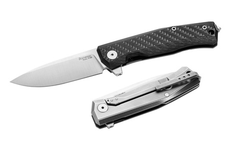 LionSteel Myto Carbon Fiber / Satin Blade Folding Knife (MT01 CF)