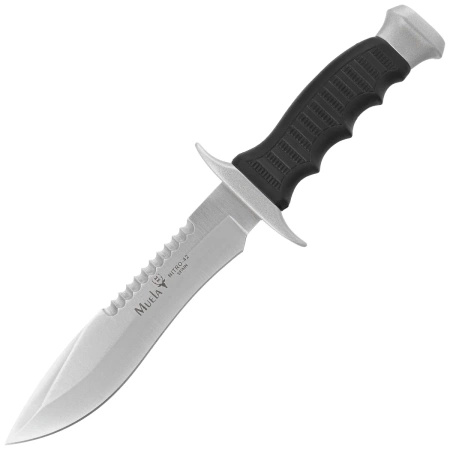 Muela Gray/Black Zamak/ABS knife, Satin Nitro-42 (85-162)
