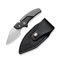Civivi Typhoeus Black/Gray Aluminum Knife, Stonewashed 14C28N (C21036-3)