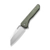Civivi Nugz Green Canvas Micarta Folding Knife, Satin 14C28N by Matthew Wehrwein (C23060-2)