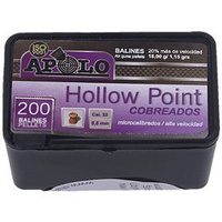 Apolo Hollow Point Copper 5.5 mm shotgun shell, 200 rounds. 1.15g/18.0gr (19991)