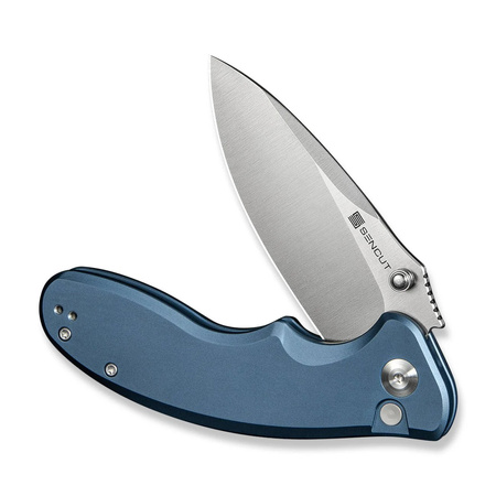 Sencut Cybrix Blue Aluminum, Satin 9Cr18MoV Folding Knife (S23098A-4)