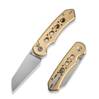 Civivi Pragma Prime Champagne Aluminum Folding Knife, Satin 14C28N (C24067-3)