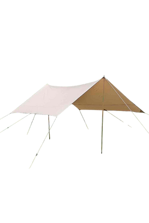 CanvasCamp - Poly-cotton square camping tarp - 3.8 m