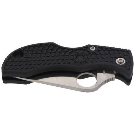 Spyderco Manbug Lightweight Black Plain Folding Knife - MBKP