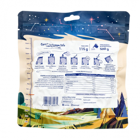 Lyommy - Freeze-dried food Curry with smoked tofu and a hint of lime 500 g