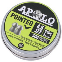 Apolo Pointed 4.51 mm shot, 500 rounds. 0.60g/9.0gr (19101-1)