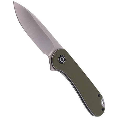 CIVIVI Elementum Flipper OD Green G10 knife, Satin Finish (C907E)