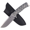 FOX Pro Hunter Black Micarta Knife, Stone Washed (FX-131 MBSW)