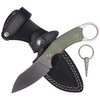 LionSteel H1 Karambit Canvas Green, Stone Washed Blade (H1 CVG) Knife