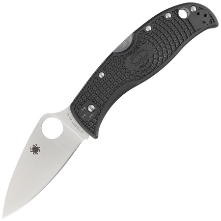 Spyderco Leaf Jumper Black FRN Folding Knife, Satin VG-10 (C262PBK)