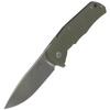 LionSteel T folding knife.R.E. G10 Green, Stone Washed Blade (TRE GGR)