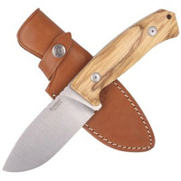 LionSteel Bushcraft Olive Wood knife, Satin Blade (M3 UL)