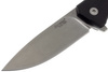 LionSteel T folding knife.R.E. G10 Black / Stone Washed Blade (TRE GBK)