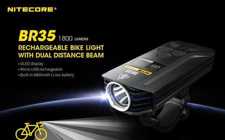 Nitecore BR35 1800 Lumen Bicycle Flashlight