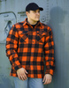 Longhorn Lumberjack flannel shirt - Orange