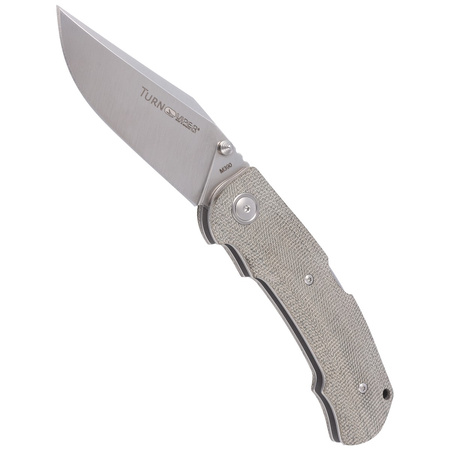 Viper Turn Essential Green Canvas Micarta Folding Knife, Satin by Silvestrelli (V5988CG)