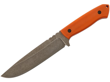 ZA-PAS - Expandable Stonewash knife - G10 Orange