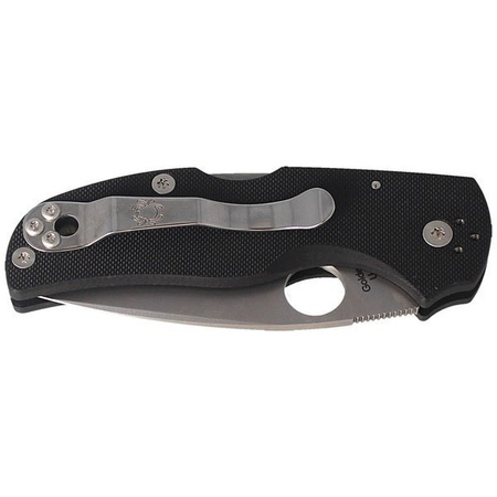 Spyderco Native 5 G-10 Black Plain Folding Knife (C41GP5)