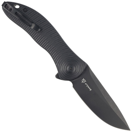 Civivi Synergy3 Black G10, Black Stonewashed Nitro-V knife by Jim O'Young (C20075D-1)