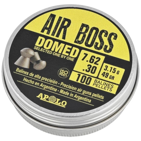 Apolo - Air Boss Domed 7.62 mm shotgun shell, 100 rounds. 3.15g/49.0gr (30201)