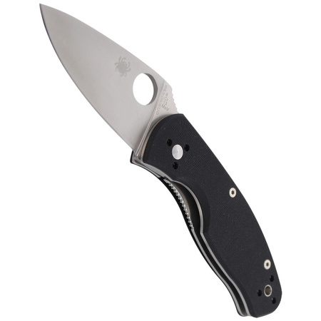 Spyderco Persistence G-10 Black Plain Folding Knife - C136GP