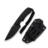 CIVIVI Gander Black Canvas Micarta, Black Stonewashed 14C28N by Matt Gentry (C24058B-2) knife