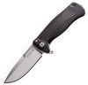 LionSteel SR22A Aluminum Black / Satin Blade Folding Knife (SR22A BS)